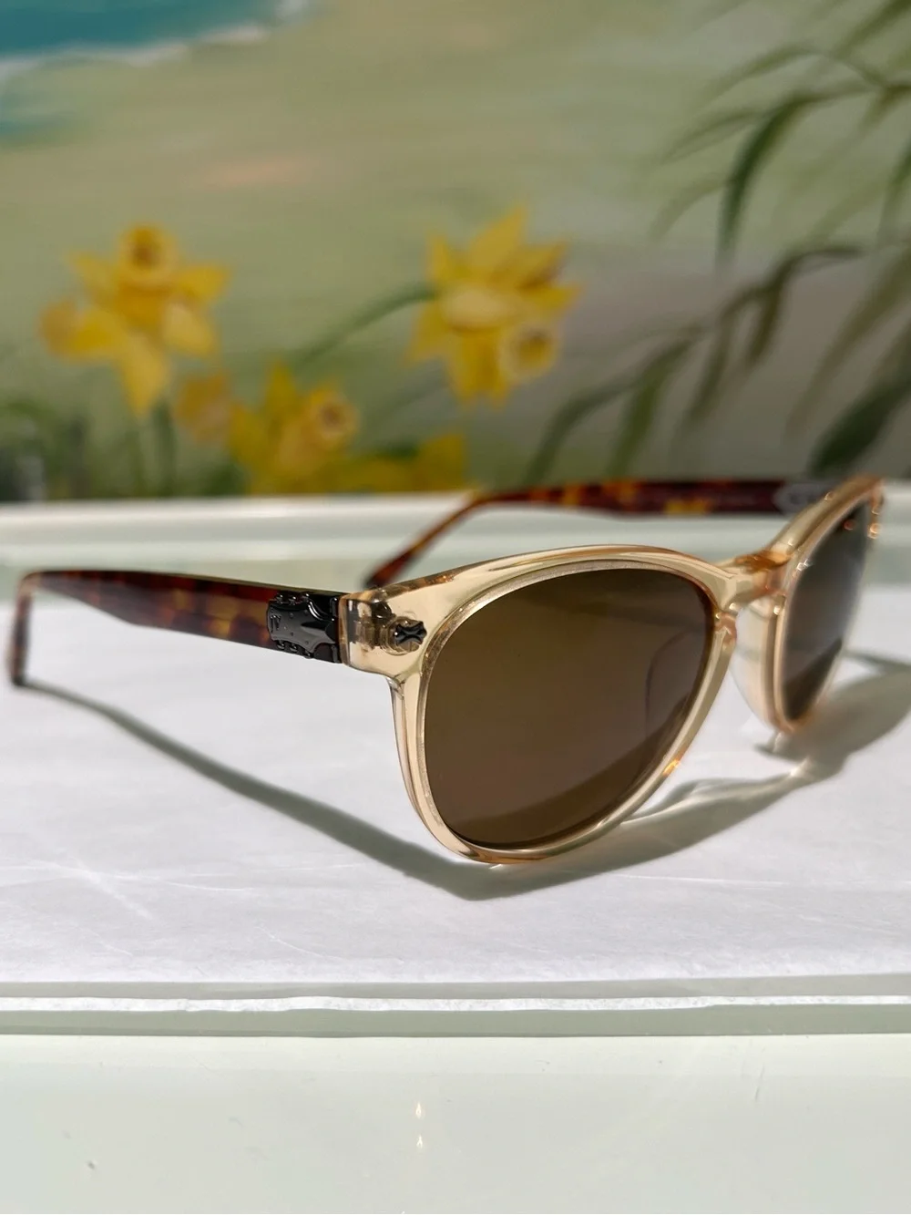 John Varvatos V774 UF Bowery  Sunglasses Vintage Yellow Sunglasses 51-19-145